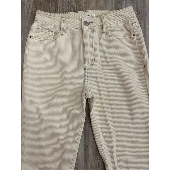 PACSUN Corduroy Mom Jeans Pants Mid Rise Cream Women’s Sz 25 - Picture 2 of 6